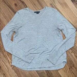 Vince Heather Gray Long Sleeve Tee Size Large